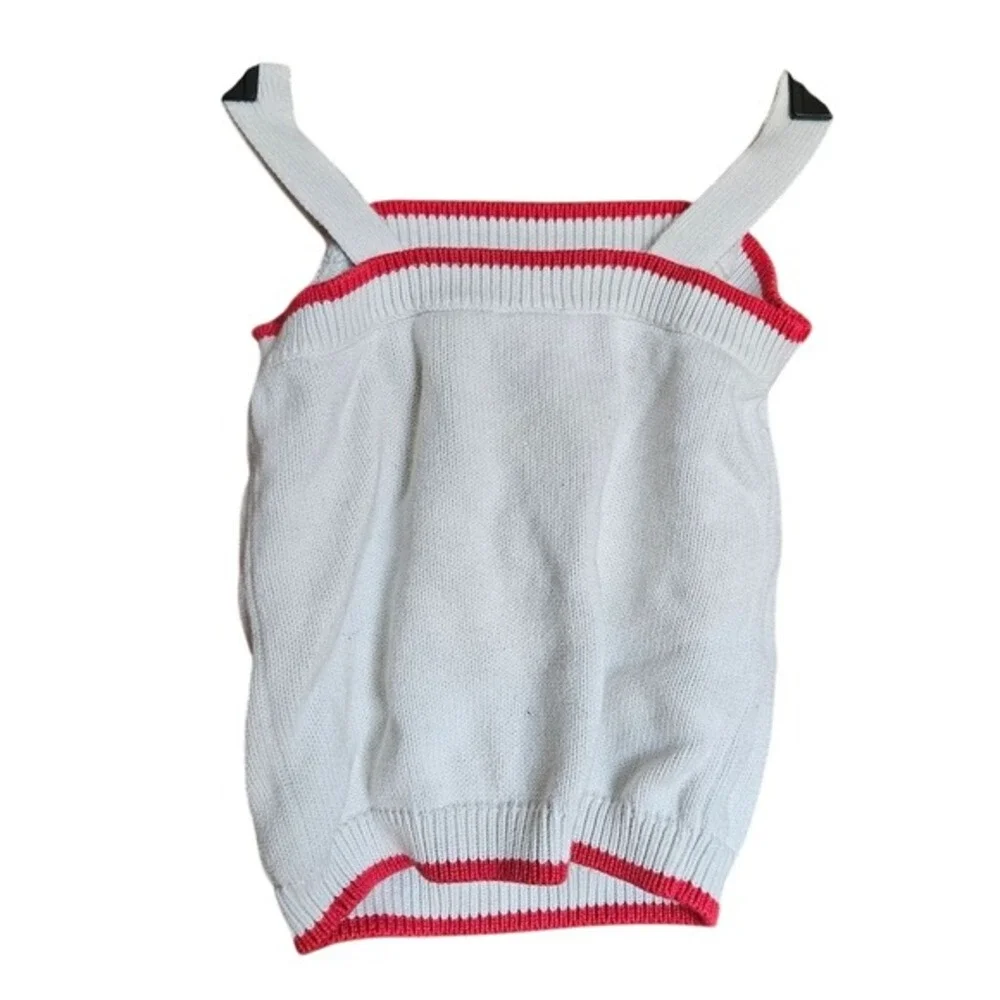 Gymboree Cherry Pie‎ White Sweater Girls 9 Summer Lightweight Knit Summer Top